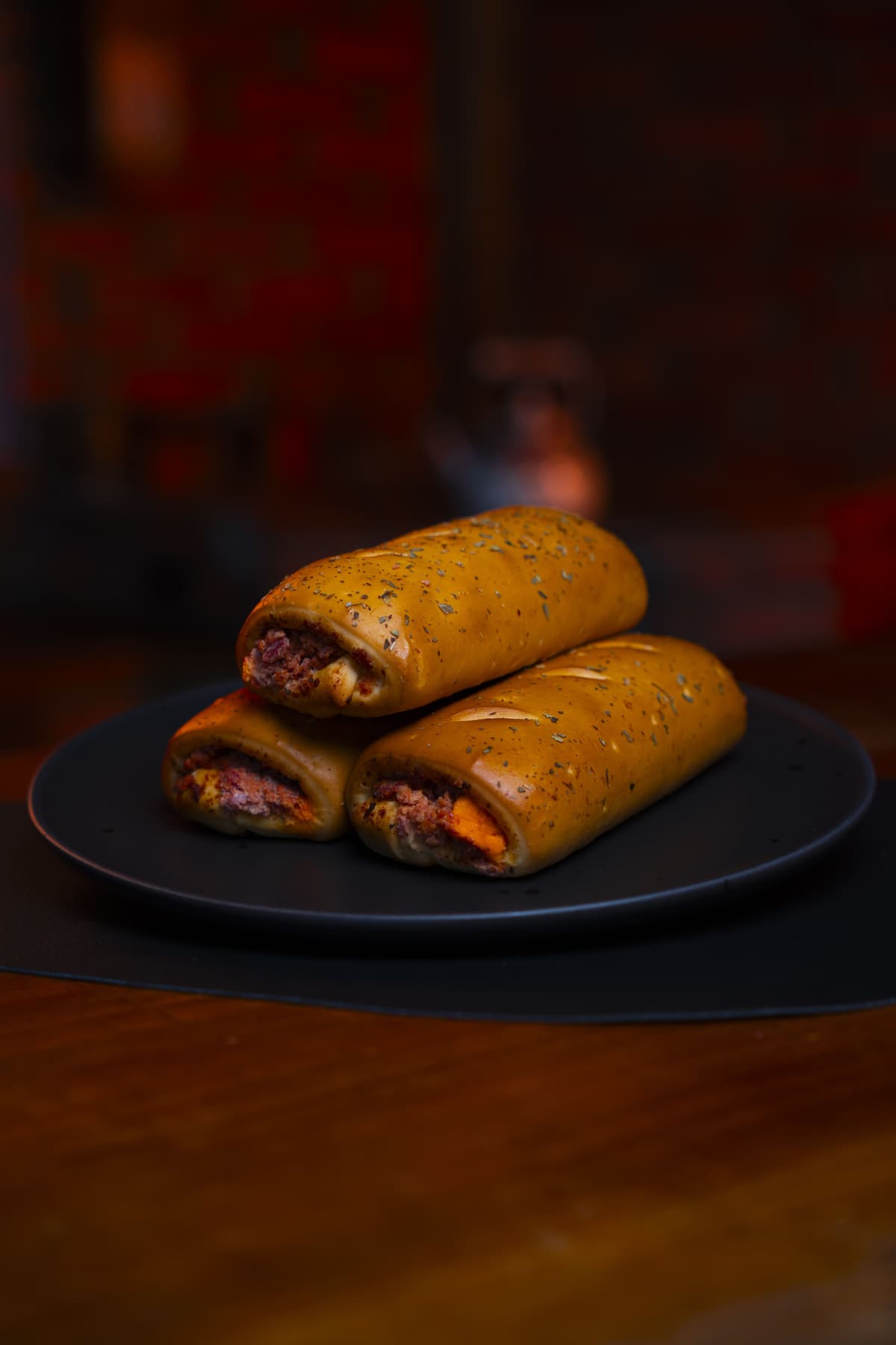Baguete de Calabresa com Cheddar